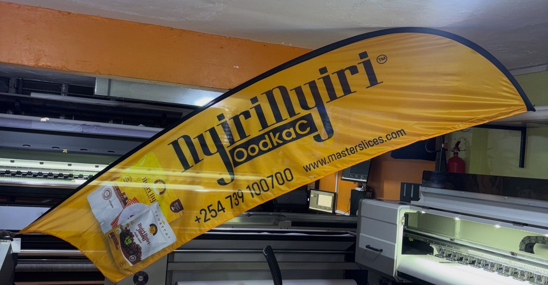 Wide format printer at the Ocean Graphics workshop