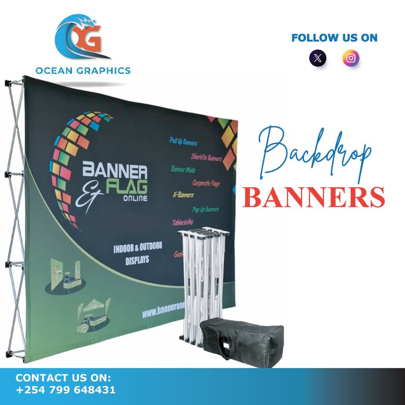 Backdrop Banners - Ocean Graphics Nairobi