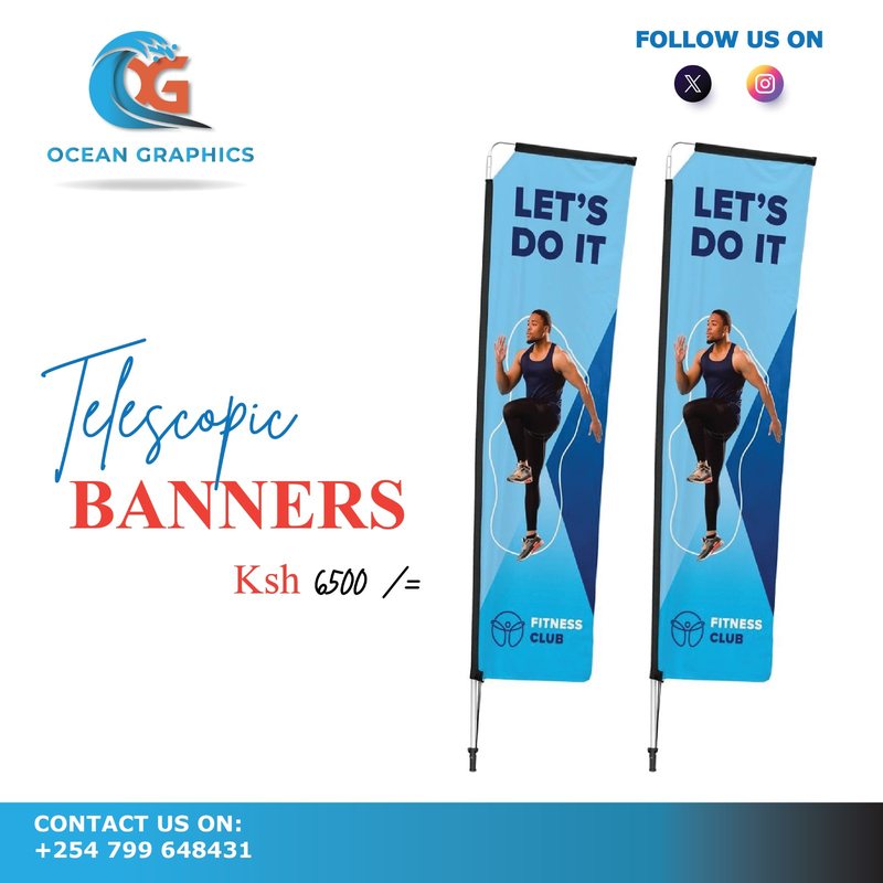 Telescopic Banners - Ocean Graphics Nairobi