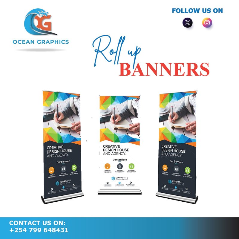 Roll-Up Banners printed by Ocean Graphics Nairobi